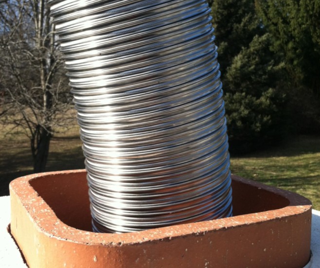 chimney flue liner installation Providence by 5 Star Chimney Service improving chimney safety and airflow