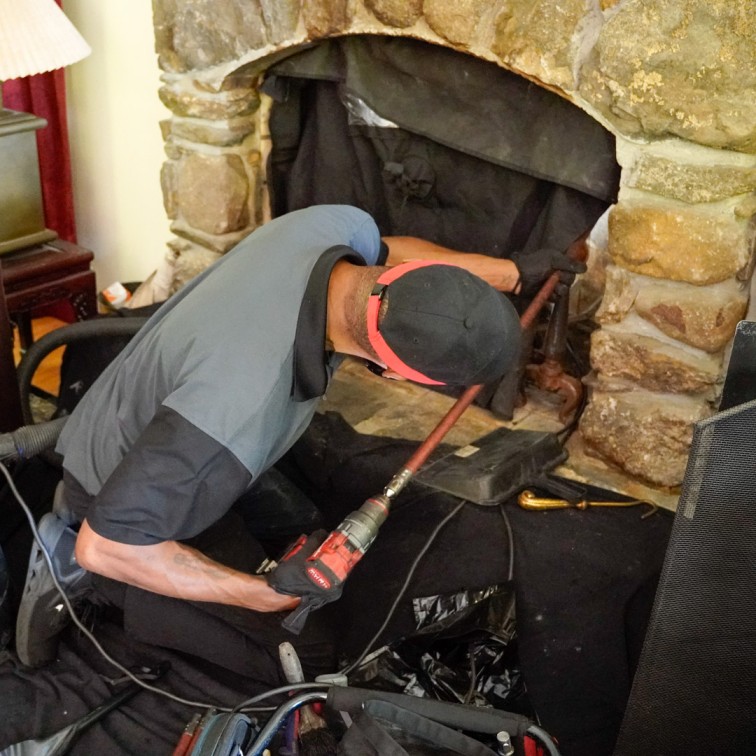 chimney cleaning services Providence by 5 Star Chimney Service removing soot and creosote safely