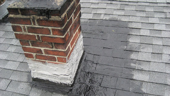chimney leak repair near me Worcester by 5 Star Chimney Service fixing chimney flashing and crown leaks